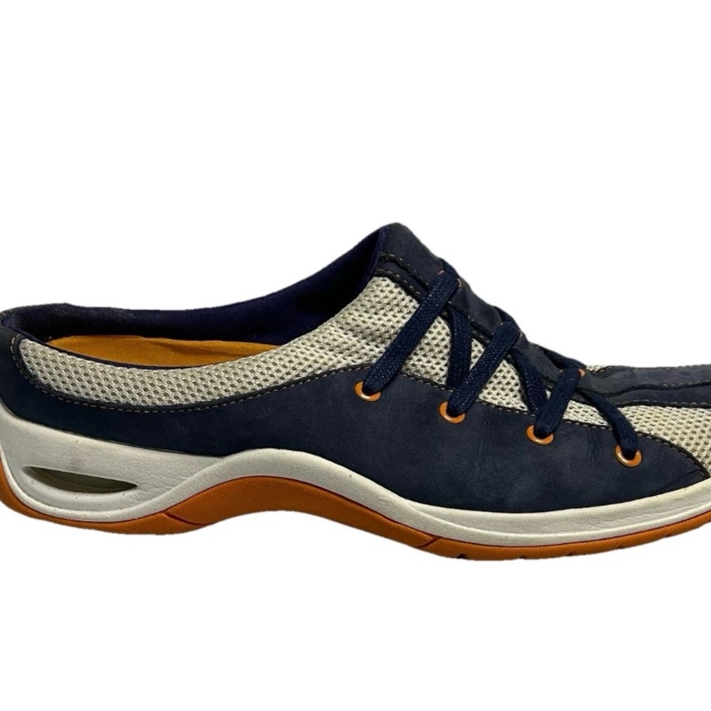 Cole Haan Nike Air Walking Mules Slip On Navy Blue Gray Sneakers Women’s Size 7 - Picture 3 of 15